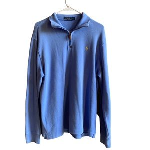 Polo Ralph Lauren Men's Estate-Rib Quarter-Zip Pullover sweater Natural, M‎